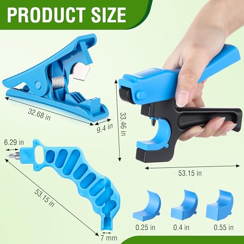 3PCS Drip Irrigation Hole Punch Tool for 1/2" PE Tubing by Feekoon - Used condition - Image 6