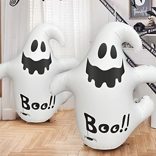 3 Ft Inflatable Ghost Halloween Decorations Roly-Poly Cute Ghost Boo Halloween Yard Decor Nightmare Before Chrismas Halloween Door Decorations #TOP4