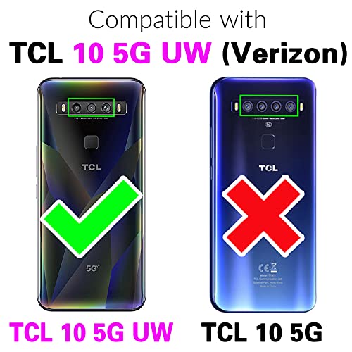 Coque TCL 10 5G UW avec protège-écran et cordon zippé - 2