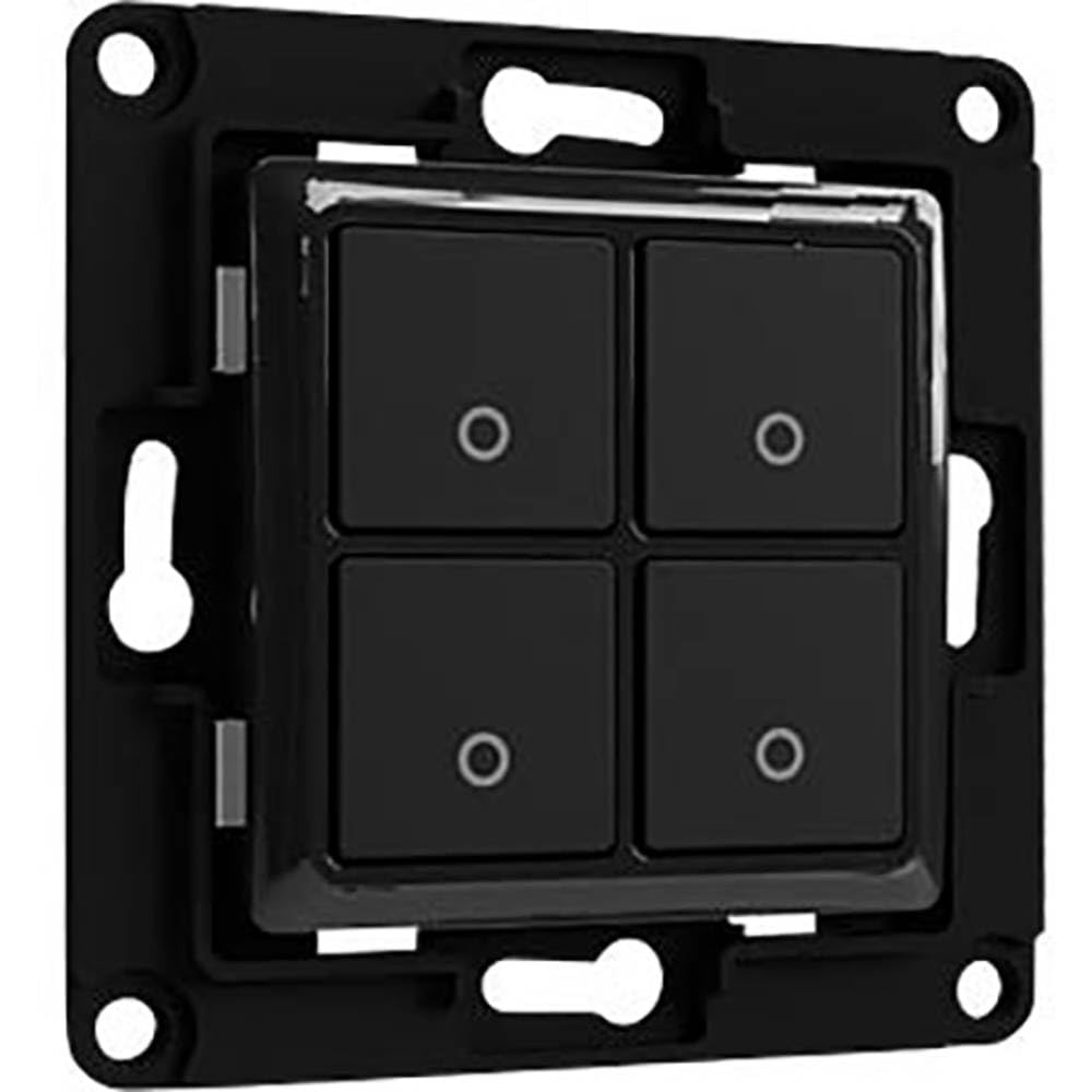Shelly Home Shelly Accessories "Wall Switch 4" Wandtaster 4-fach Schwarz
