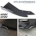 MZGDONGF 2 Pcs Car Rear Bumper Lip Spoiler for Mitsubishi Lancer Evolution 2003 2004 2005 2006 2007, Rear Corner Rear Llip Diffuser Spoiler Side Fin Scratch Protector Car Accessories,Carbon Fiber