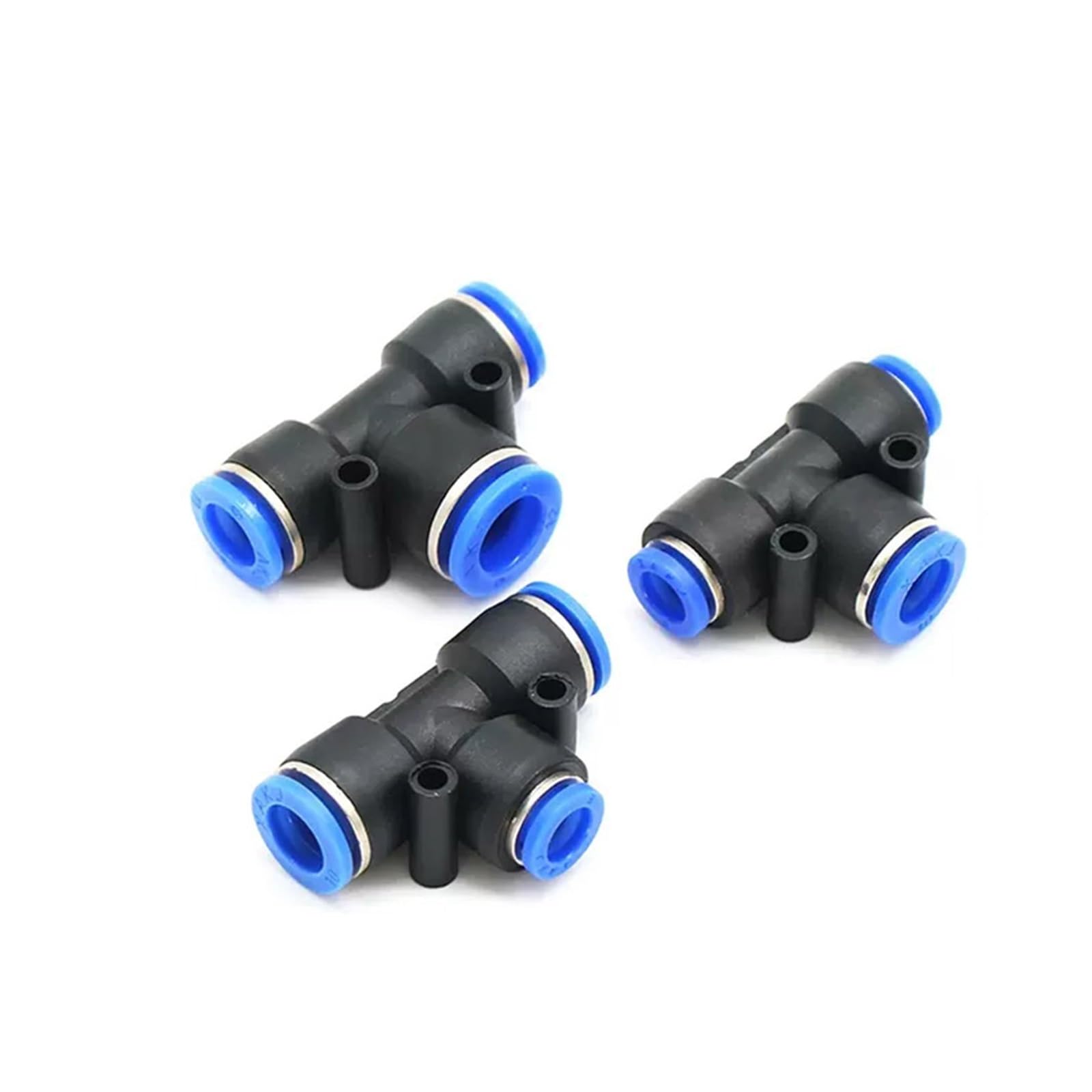 Pneumatischer Anschluss PEG Kunststoff Drei-Weg T-Rohr PEG6-4 PEG8-4PEG8-6PEG10-6 PEG10-8 OD Schlauch Push-In Schnellverbinder(PEG8-10-8)