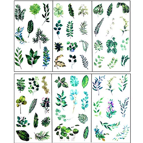 EAPTS 6Pcs Leaves Resin Sticker Epoxy Resin Mold Frame Fillers Material Jewelry Making
