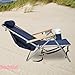 Rio Beach Original 4-Position Steel Backpack Chair with Pillow, Hands-Free Beach Chair Backpack for Adults, Navy