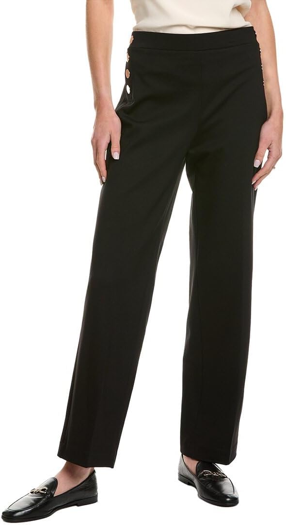 Anne Klein Women's Pull on Sailor Wide Leg Pant
