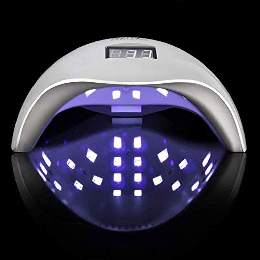 FAXIOAWA Macchina per fototerapia Bianca, Lampada per Unghie Professionale da 48 W, Lampada per polimerizzazione delle Unghie