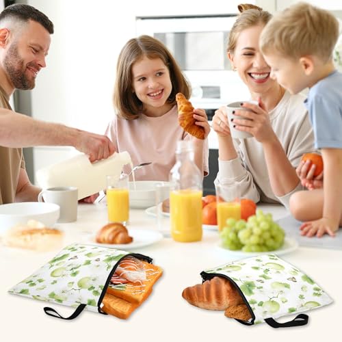 Pack de 3 bolsas reutilizables para snacks con cierre de cremallera miniatura 7