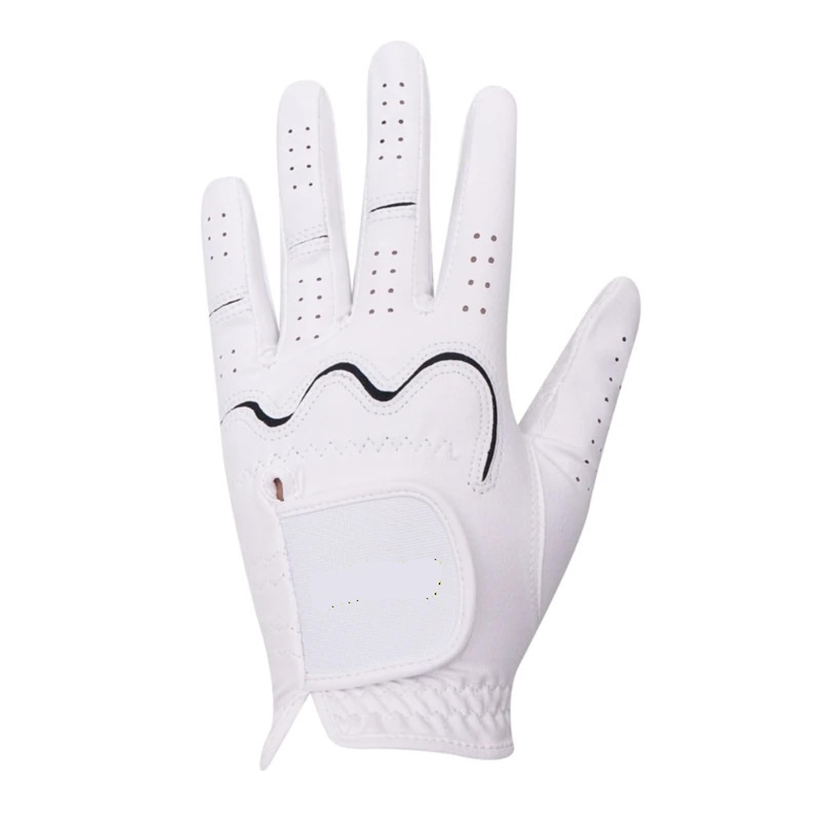 Générique Gants de Golf en Microfibre Blancs for Hommes, Extensibles, Respirants, antidérapants, à séchage Rapide, Doux, Design d'entraînement, compatibles avec la Main Gauche