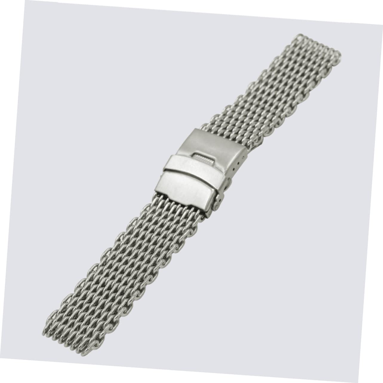 COLLBATH Lot De 2 Bracelets De Montre Élégants En Maille De Requin 20 Mm En Acier Inoxydable Confortables Pour Une Utilisation Quotidienne Et Nocturne