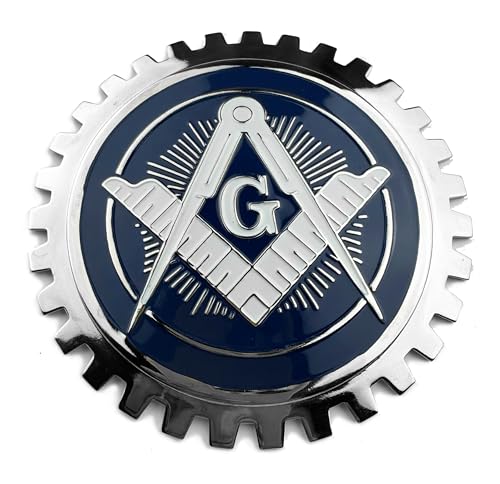 Image of Freemason Mason Masonic Engineering Automotive Grill Badge Emblem for Trucks and Cars