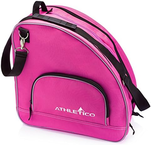 Athletico Ice & Inline Skate Bag - Premium Bag to Carry Ice Skates, Roller Skates, Inline Skates for Both Kids and Adults (Pink)