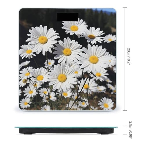 Báscula digital White Daisy para baño y cuerpo miniatura 2