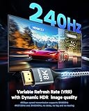 ARISKEEN 8K HDMI 2.1 Cable 1M, High-Speed 48Gbps HDMI 2.1 Cable, Supports 8K@60HZ, 4K@120Hz, Compatible with PS5/4 TV Monitor Blu-ray Soundbar DVD Laptop - Image 6