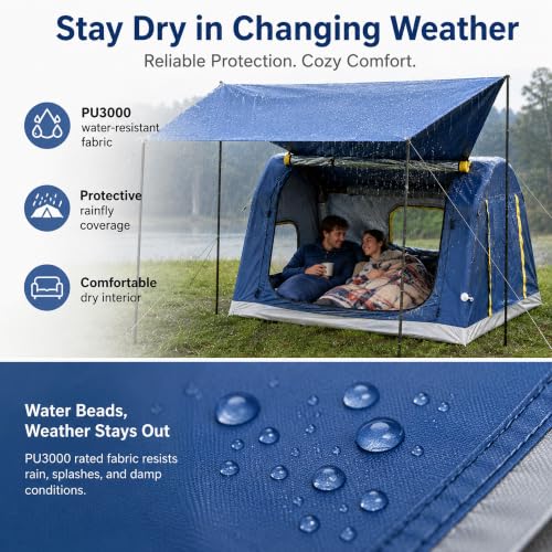 2-4 Person Inflatable Tent with Awning