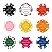 KGNIAHGU Custom Plastic Poker Chips | Personalized Poker Chips | Custom Poker Chips with Logo，Text，Image | Bar Tokens，Golf Ball Markers |Double-Sided Full-Color Printing (Red, 40mm)
