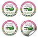 Snappy See You Later Alligator Themed Birthday Thank You Sticker Labels for Girls, 40 2