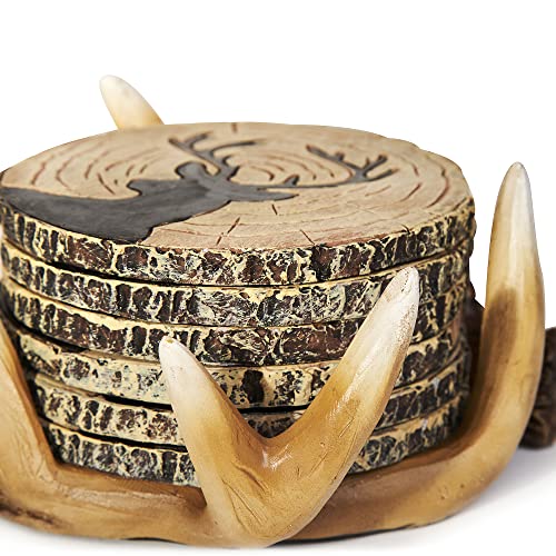 Deerantlercoasters6fullsizerusticcoastersforlogcabindecorhuntingdecordeerantlerdecor Urban Country Home Decor Deer antler coasters 6 full size rustic coasters for log cabin decor hunting decor deer antler decor urban country home decor