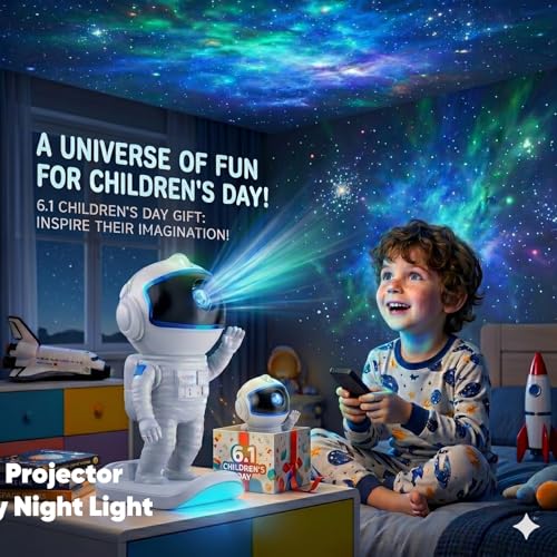 Stbands Astronaut Galaxy Projector, Star Night Light for Kids Bedroom - image 4