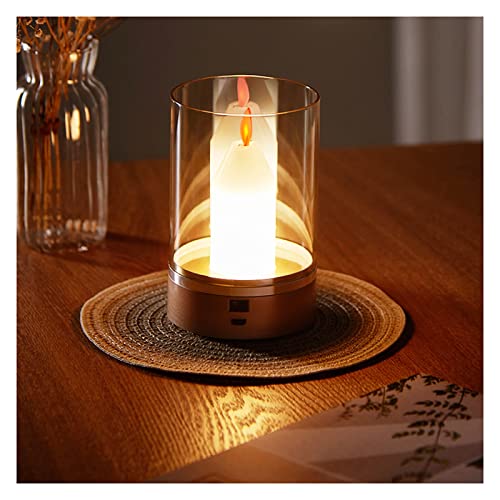 Lampe de table flamme décorative de chevet pour chambre et bar avec contrôle gestuel
