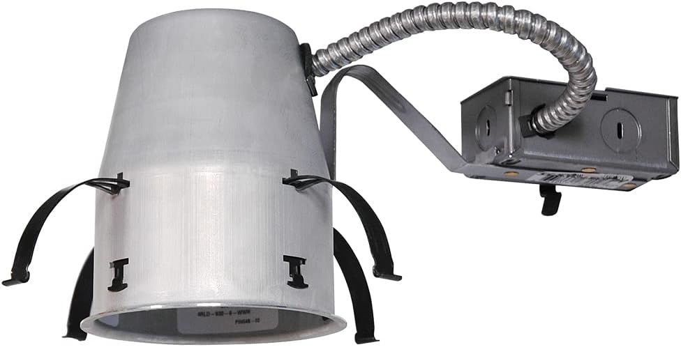 Juno 4" Quick Connect Housing for LED Recessed Lights for Remodel Projects, IC Rated, Air-Loc Sealed LED Recessed Light Housing, Includes Prewired Junction Box for Ceiling Lighting, 6-Pack