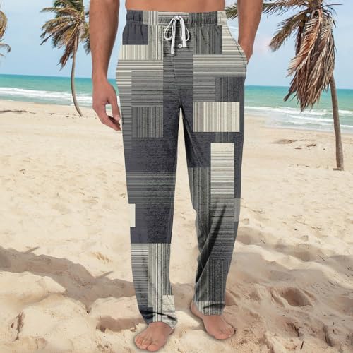 Mens Pajama Pants,Pajama Pant Bottoms Lounge Sleepwear Plaid Pjs With Pockets, S-3XL2