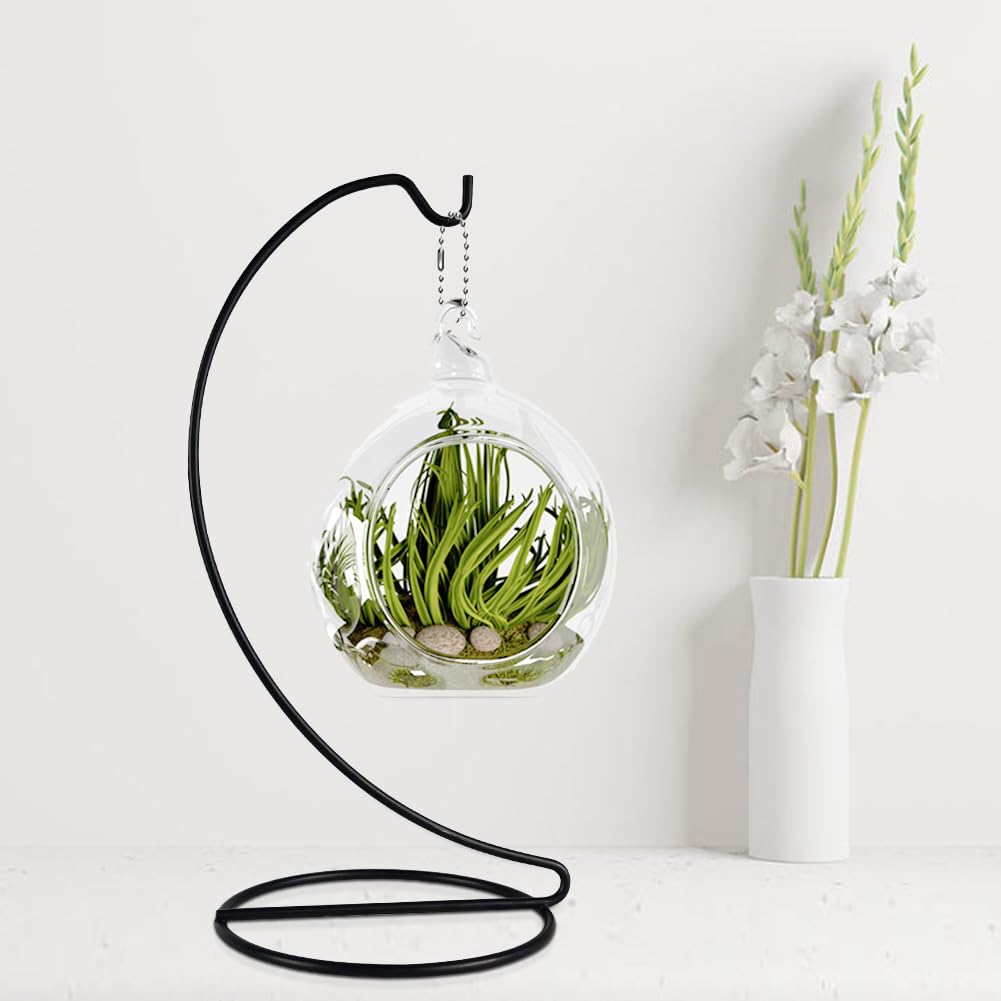 Espositore Per Ornamenti In Legno E Ferro | Supporto Tondo Per Palline E Decorazioni - Foto 9