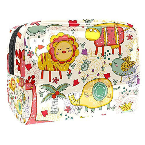 Trousse maquillage compacte contre le désordre grand vanity licorne zippé pour fille