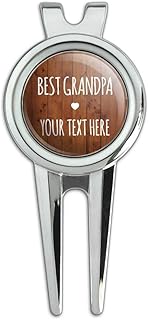 GRAPHICS & MORE Personalized Custom 1 Line Best Grandpa Grandfather Golf Divot Repair Tool and Ball Marker