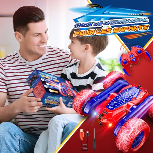 360° Rotation Voiture Telecommandé Enfant, Idéal Cadeau Jouets 4-12 Ans – vue 7