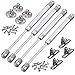 BUZIFU 4 Pcs Vérin à Gaz 100N Hydraulique Charnières Vérins à Gaz verin Meuble hydraulique Ressort Pneumatique Cuisine Hydraulique pour Levage de Porte Armoire Meuble Cuisine Amortisseur Charniè