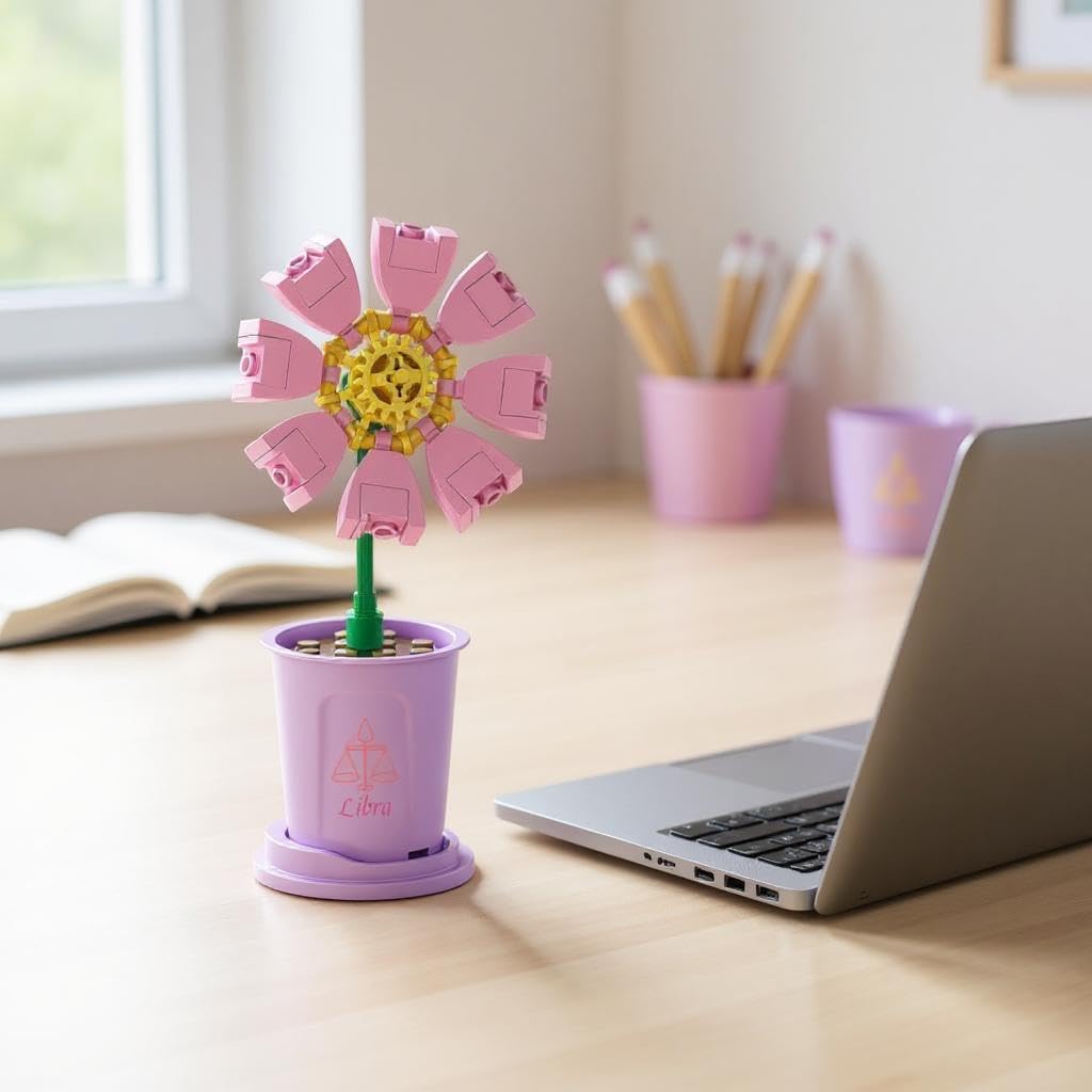 SKY LINE OCEAN || Bonsai Flower Series || Libra Coreopsis Building Block Set || 45 pcs || Compatible with Major Brick Brands || (6 Months Manufacturing Warranty)