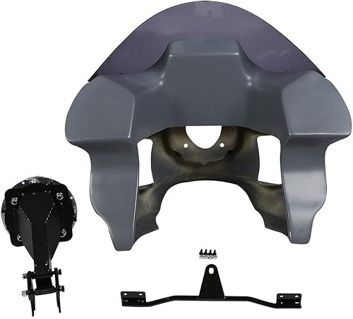 Miniatura 5 de TCT-MOTORPARTS Faro delantero de carenado superior de 7 pulgadas con carenado inferior de pierna para Harley Dyna Street Bob Low Rider FXR