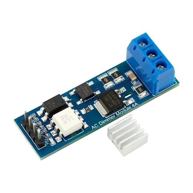 AC Dimmer Module 4A for Arduino ESP32 Compact TRIAC Dimmer 400V 4A 3 3V 5V Logic Phase Control