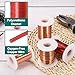 MECCANIXITY 42 AWG Magnet Wire, 42 Gauge Enameled Copper Wires 2 oz Magnetic Coil Wire for Transformer Motor Electric, F Grade 311 Fahrenheit (155 Celsius), Red,White