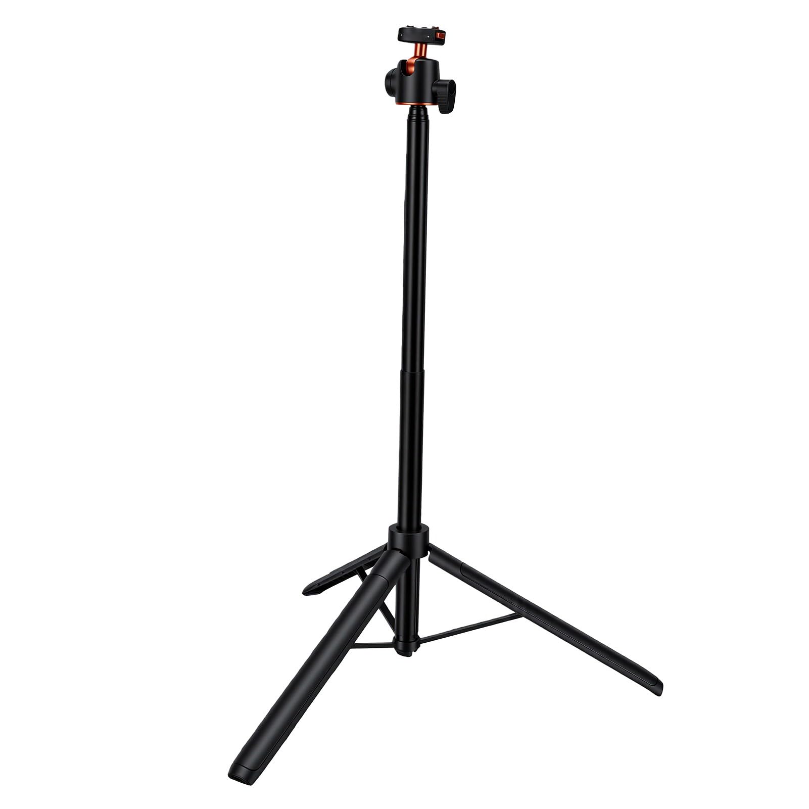 Bewinner Treppiede Magnetico per Selfie Stick per Ace Pro 2 X5, Treppiede per Fotocamera Allungabile a Sgancio Rapido da 4,6 Piedi, Impugnatura Robusta con Attacco per Slitta Fredda in Lega di