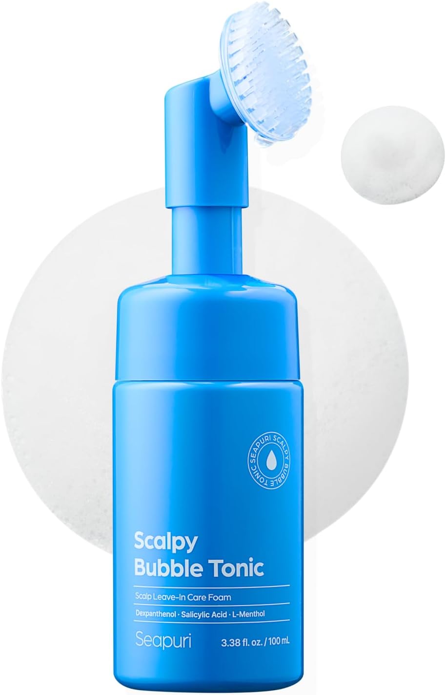 Seapuri Scalpy Anti Dandruff Bubble Treatment Tonic | for both Men & Women | Itchy Scalp Treatment with Salicylic Acid, Menthol, Dexpanthenol | Non-Greasy, Lightweight for Hair loss & Thinning