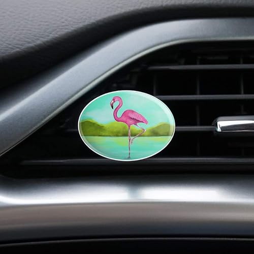 Miniatura 2 de GRAPHICS & MORE Clip de ventilación para ambientador de coche Pink Flamingo in Water