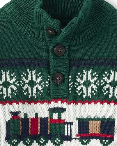 The Children's Place Girls' and Toddler Long Sleeve Mock Neck Pullover Sweater2