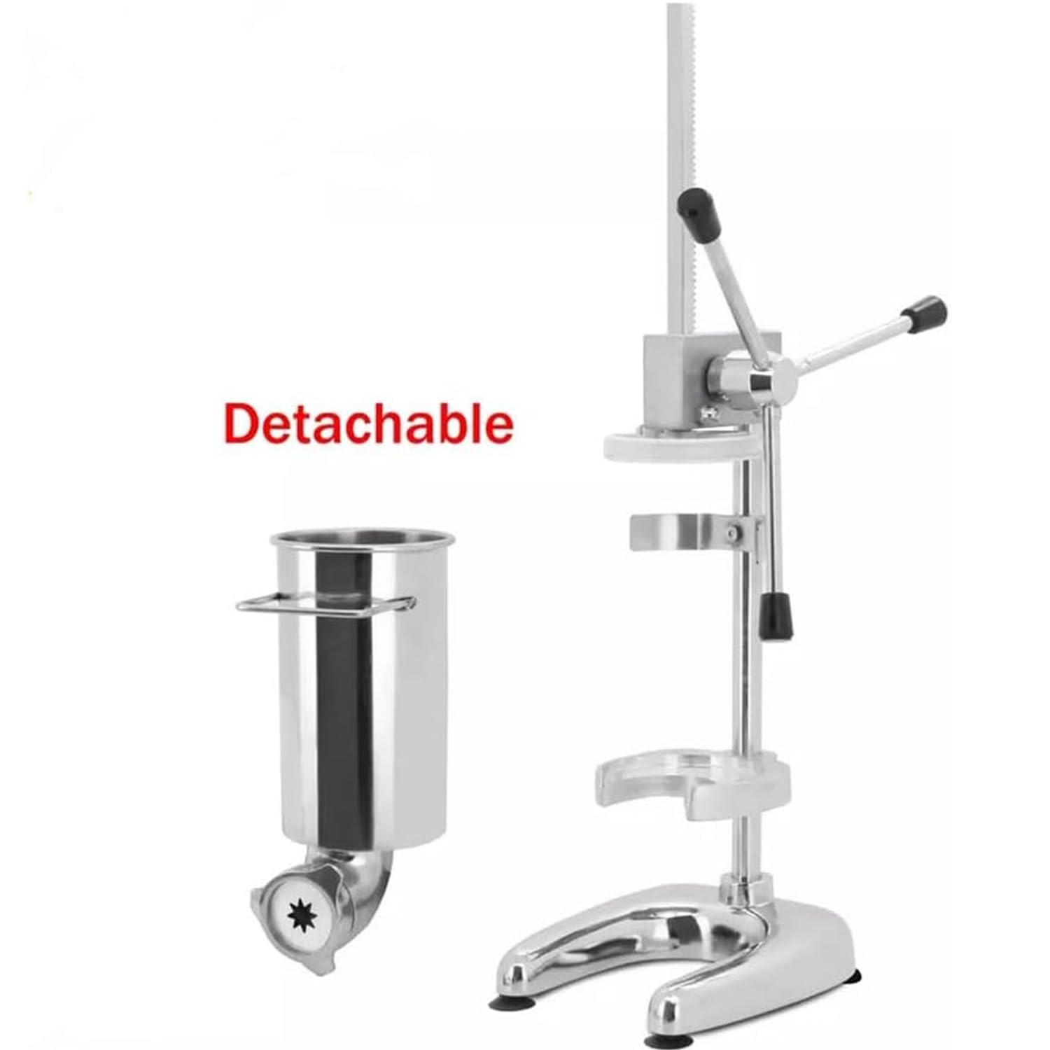 Máquina para Hacer Churros Comercial, churrera Manual de Acero Inoxidable de 2/3 l con 5 moldes, churrera Vertical española, Equipo para Snacks para restaurantes, pastele,2 litros