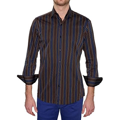 Suslo Couture Men's Alvaro Mustard Button Down Cover