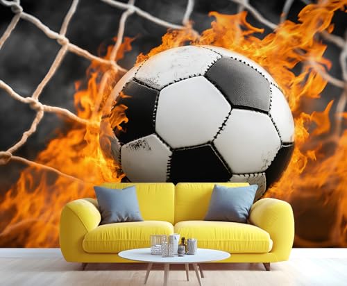 YXQAIED Papel pintado de fútbol, papel pintado de pared para dormitorio, no autoadhesivo, para sala de estar, fotos deportivas para niños, murales de pared 3D y decoración de habitación, 300 x 210 cm