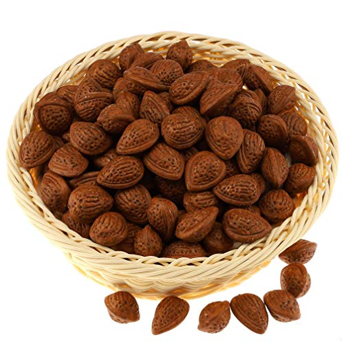 Gresorth 50pcs Fake Almond Decoration Artificial Nut Home Kitchen Play Food Photography Props - Thumbnail 2