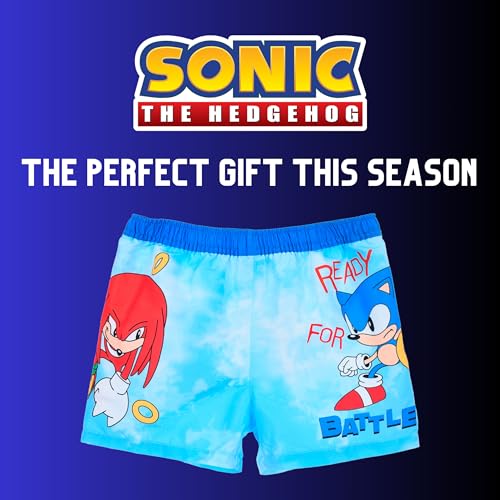 Short de bain Sonic pour garçon de 4 à 10 ans bermuda bleu - 7
