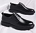 Men's Dress Shoes High Shine Glossy Finish British Fashion Oxford Footwear Trendy Polished Business Casual Shoes for Professional Office and Social Events(Black,10)