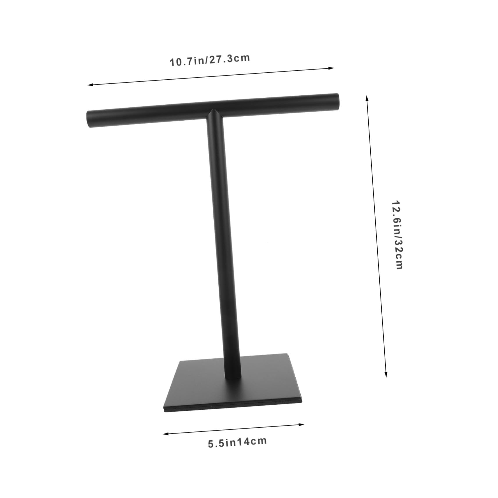 TOYANDONA Toallero de Mano de Acero Inoxidable Negro, Soporte Vertical Compacto para Toallas, Base Estable Antideslizante, Organizador para Baño y Cocina,