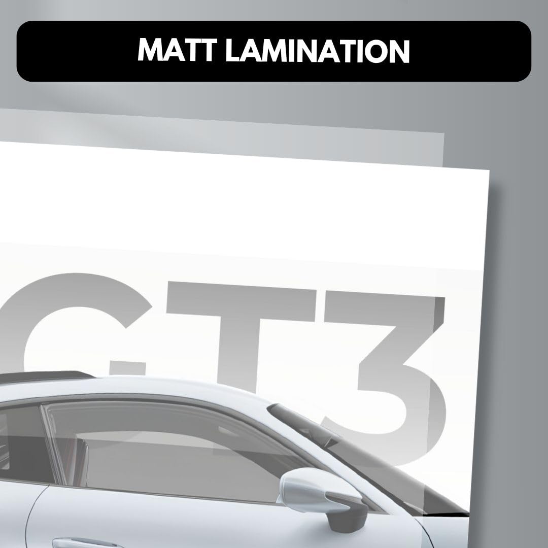 Funk You Store Porche 911 GT3 RS Poster Split Design Car Posters | 3 A3 Sized Cars Poster for Wall | Porche Large Size (89 x 42 cm) Wall Decor | Car Posters for Room | Supercar (B_011) 1