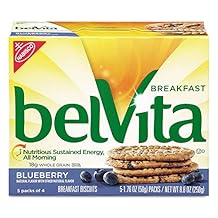 belVita Breakfast Biscuits, Blueberry, 1.76 oz Pack