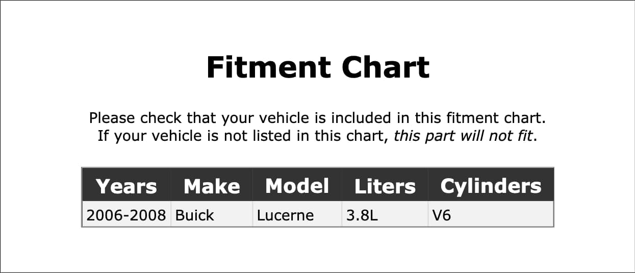 Main Drive Serpentine Belt Compatible With Buick Lucerne 3.8L V6 2006 2007 2008 PC-159449