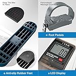 TECHMOO Under Desk Bike Pedal Exerciser Portable Mini Home Exercise Bike with 5LBS Flywheel Sitting Peddler Exerciser for Seniors Legs and Arms Trainer Physical Therapy Equipment Fitness Exercise Bicycle - Image 4