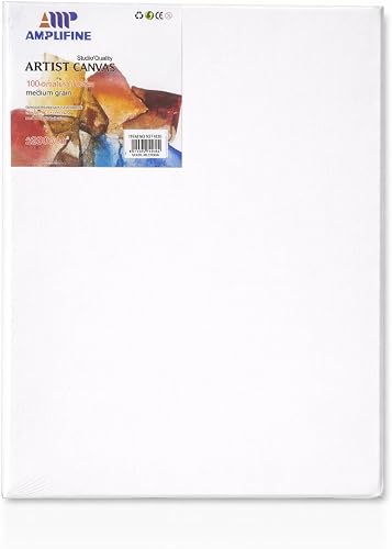 Artist Canvas, Thick Studio Quality, 100% Natural Cotton, Medium Grain, 40cm x 50cm